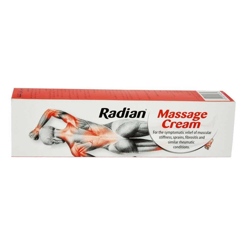 Radian, Massage Cream, Deep penetrating cream for muscle soreness relief, 100g