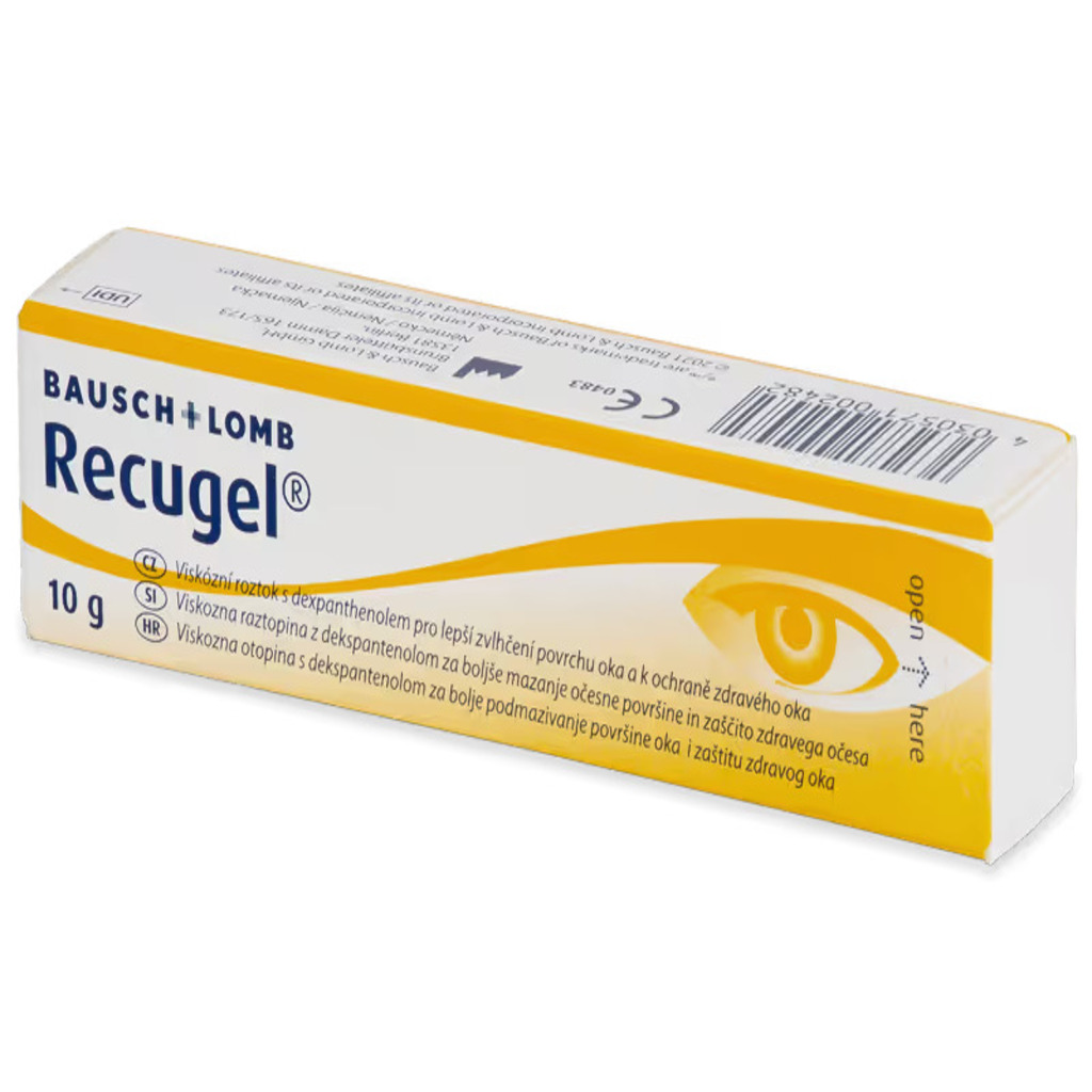 Recugel, Eye Gel 50 mg/g, Soothing gel for eye irritation and redness, 10 g