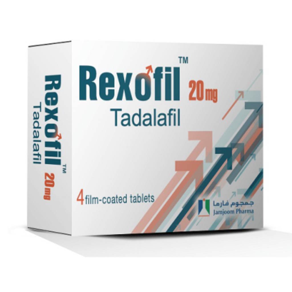 Rexofil, Tadalafil 20mg Tablets, Erectile dysfunction treatment, 20mg (4 tablets)