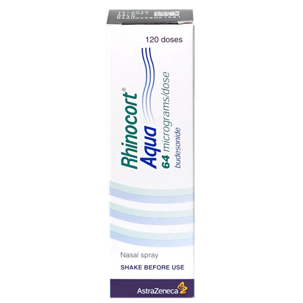 Rhinocort, Aqua Nasal Spray, Nasal spray for allergy relief, 120 doses