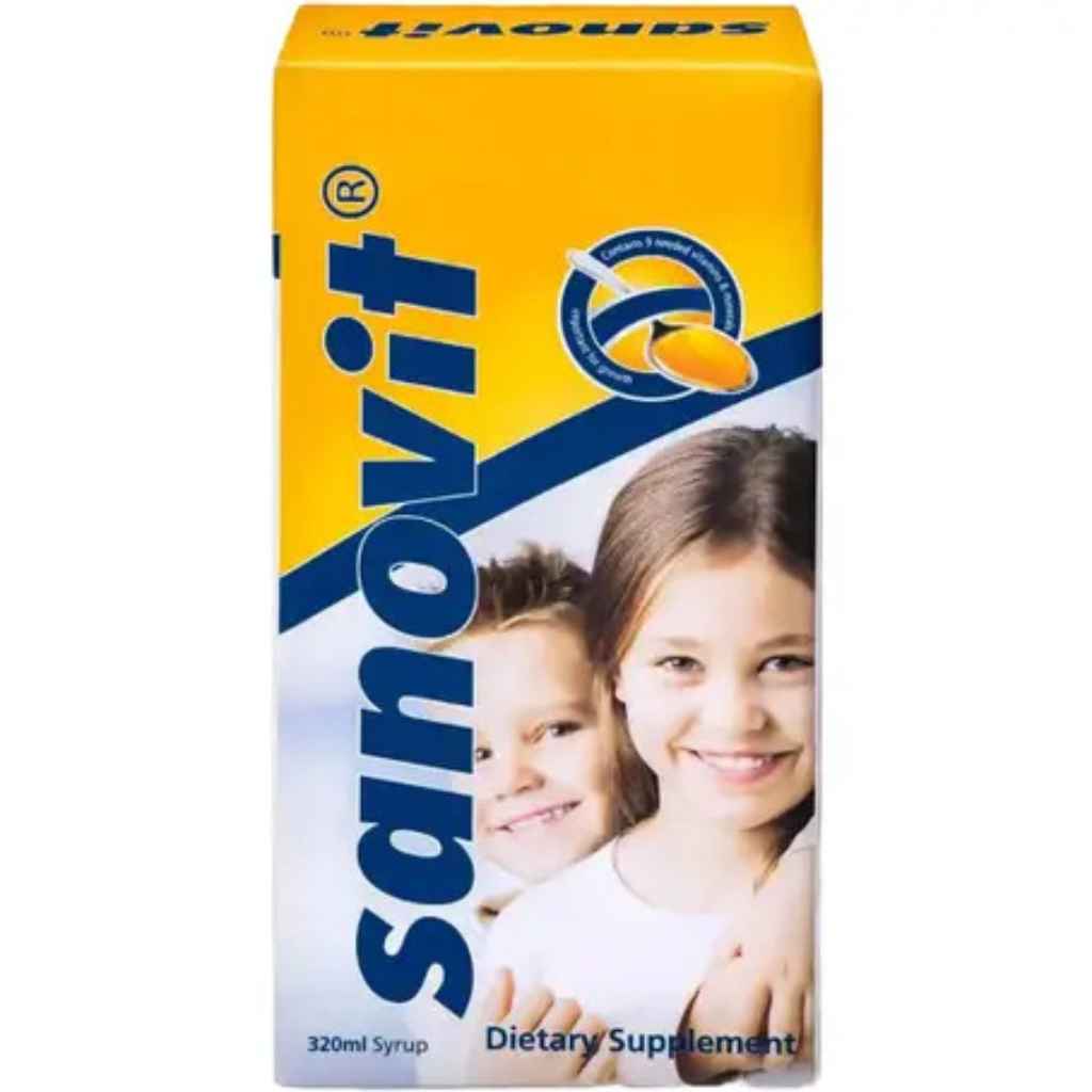 Sanovit, Multivitamin Syrup, Multivitamin syrup for immune and energy support, 320 ml