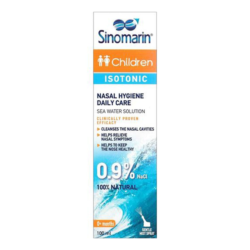 Sinomarin, Isotonic Children Nasal Spray, Gentle nasal spray for children’s congestion relief, 100 ml