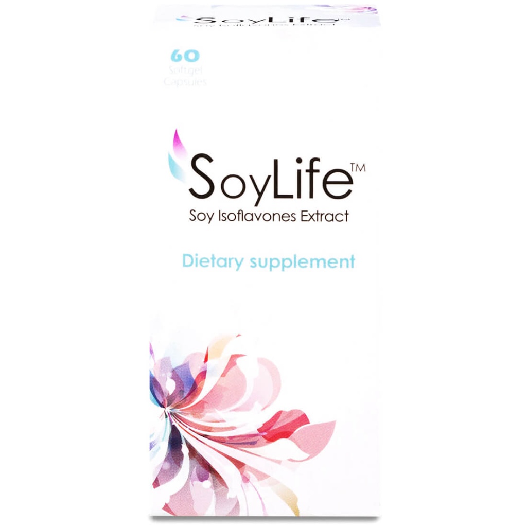 SoyLife, 100 mg softgel capsules, Soy isoflavones supplement for hormonal balance, 100 mg