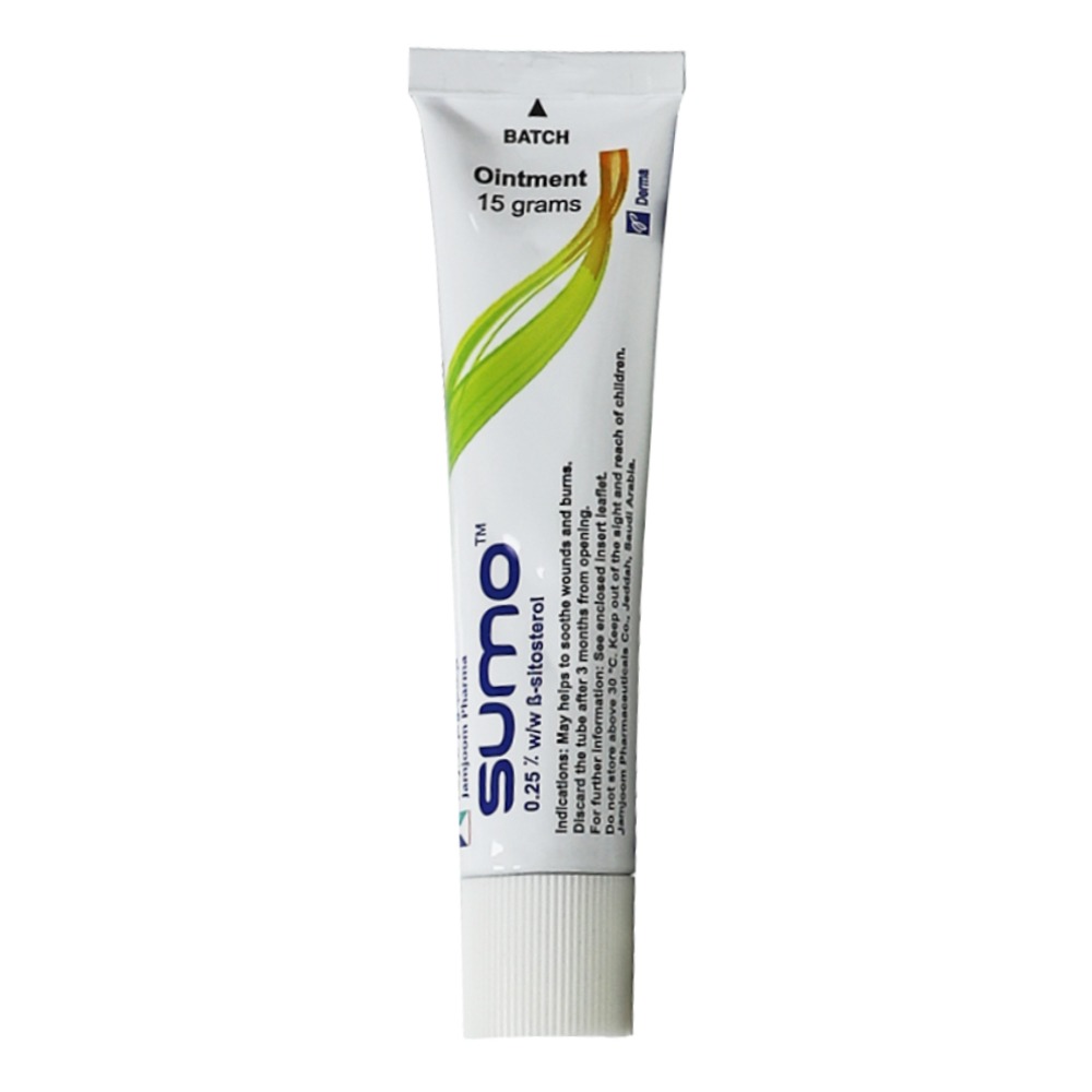 Sumo, 0.25% Ointment, Anti-inflammatory topical ointment for skin irritation, 15g