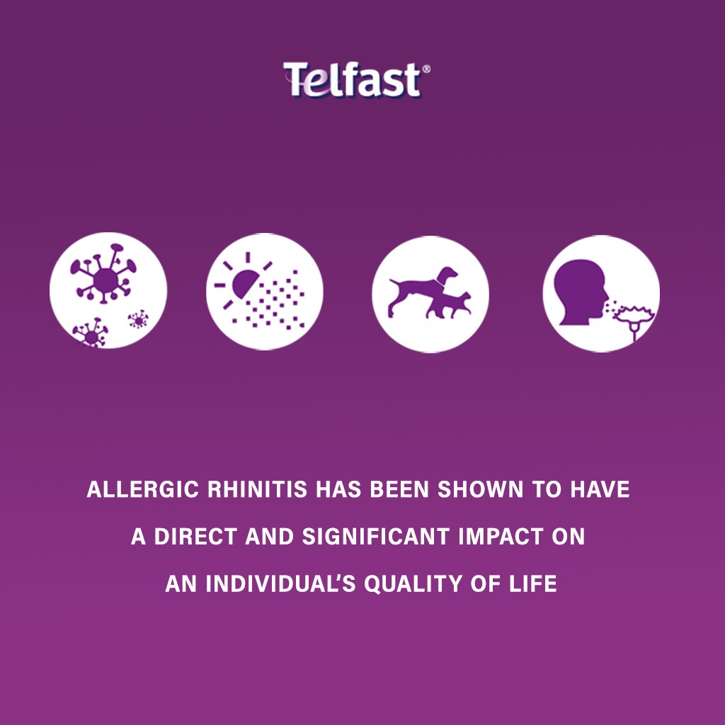 Telfast, 120mg tablets, Allergy relief antihistamine medication, 120 mg