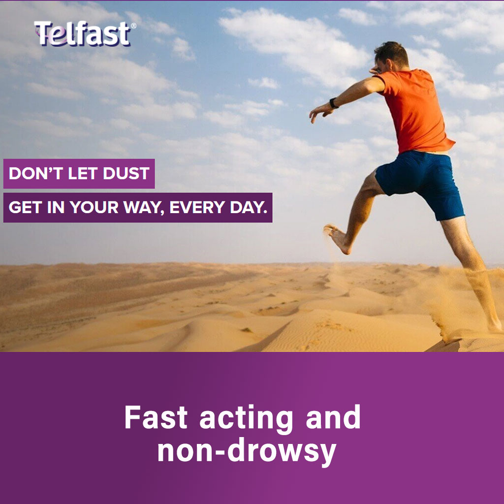 Telfast, 120mg tablets, Allergy relief antihistamine medication, 120 mg