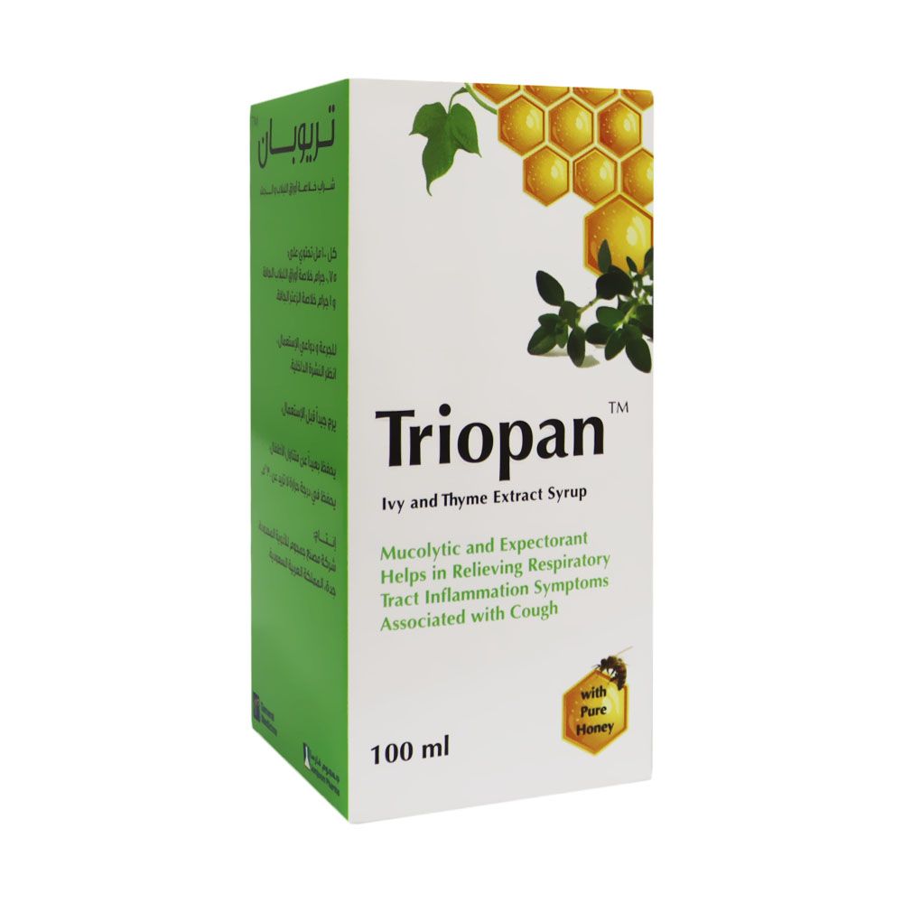 Triopan, Syrup, Cough relief syrup with soothing formula, 100 ml