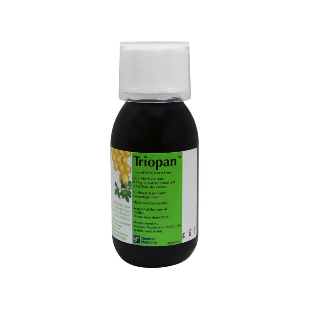 Triopan, Syrup, Cough relief syrup with soothing formula, 100 ml