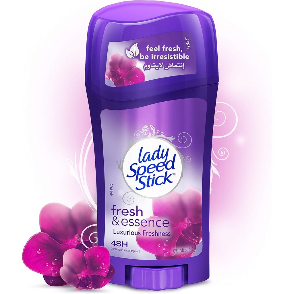 Lady Speed Stick, Fresh & Essence Antiperspirant Stick, Long-lasting fresh antiperspirant protection, 65g