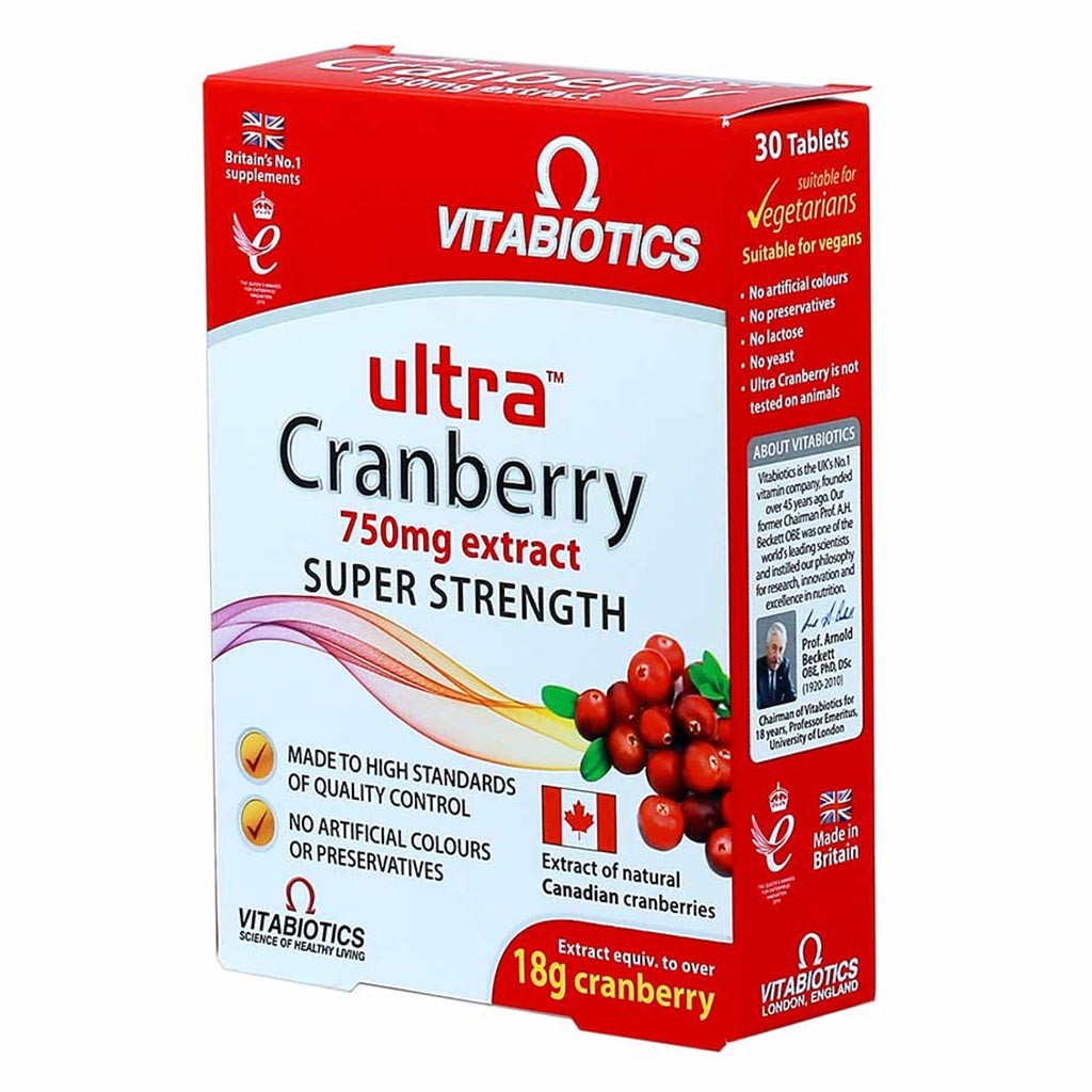 Vitabiotics Ultra Cranberry 750 mg – urinary tract support 30 Tablets