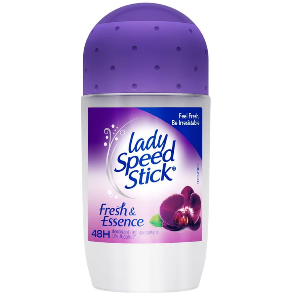 Lady Speed Stick, Fresh & Essence Antiperspirant Roll-On, Long-lasting antiperspirant with fresh scent, 50ml