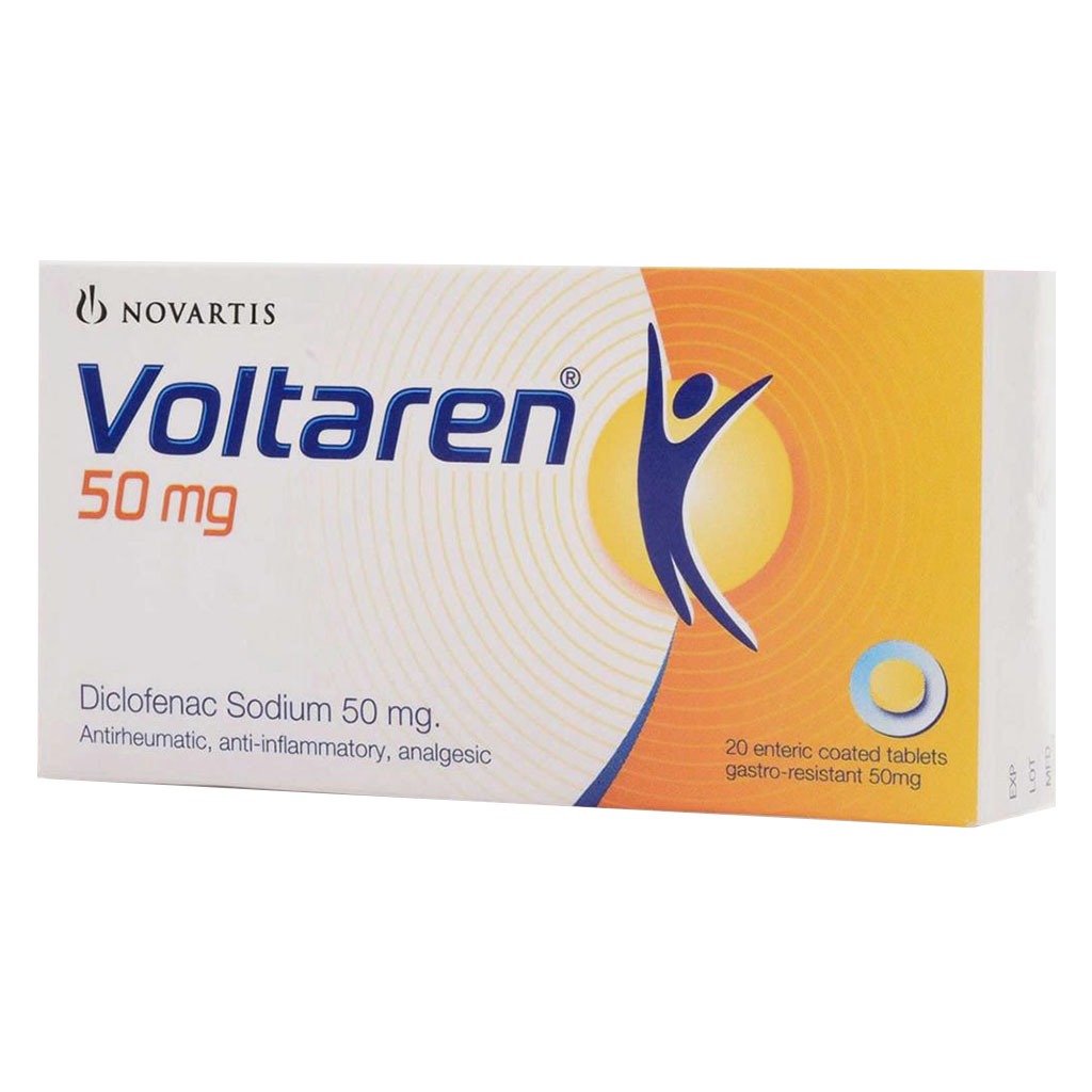 Voltaren, 50mg Tablets, Pain relief tablets for inflammation and arthritis, 20 tablets