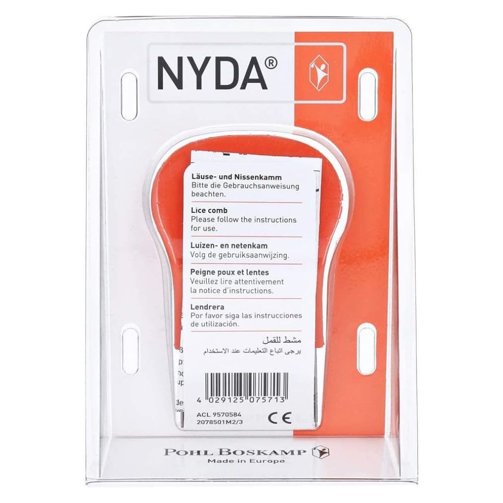 Nyda, Lice Metal Comb, Durable metal comb for lice removal