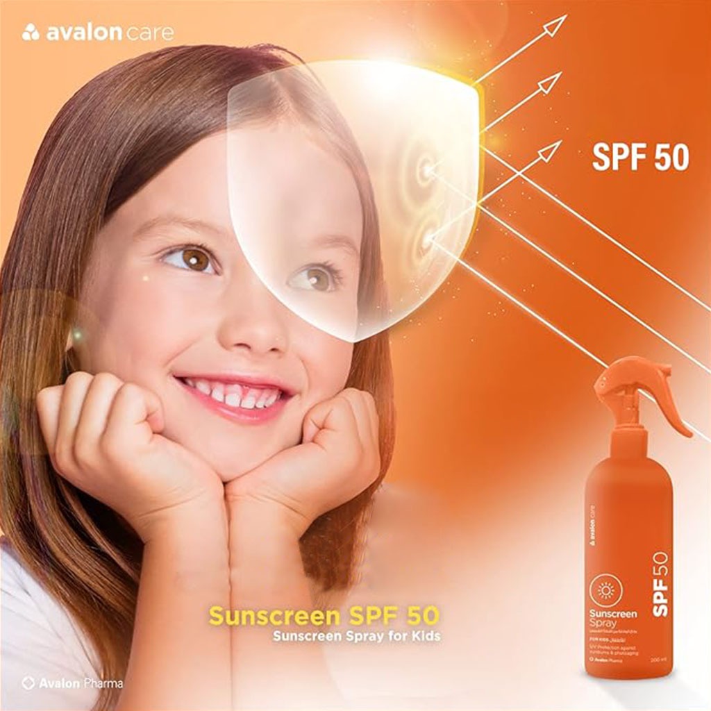 أفَلون كير واقي شمس للأطفال SPF50 – رذاذ 200 مل
