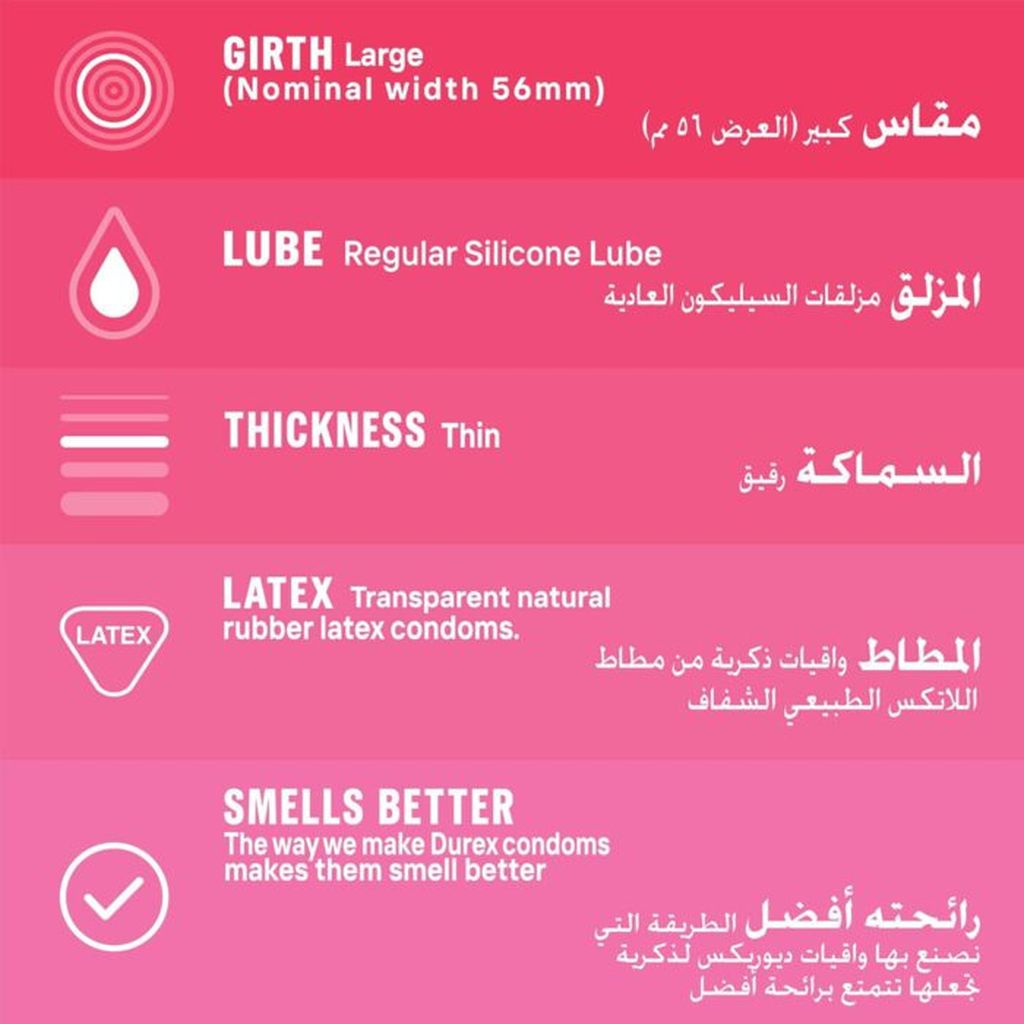 Durex, Feel Thin Featherlite Condoms, Ultra-thin condoms for natural feel, 3 condoms