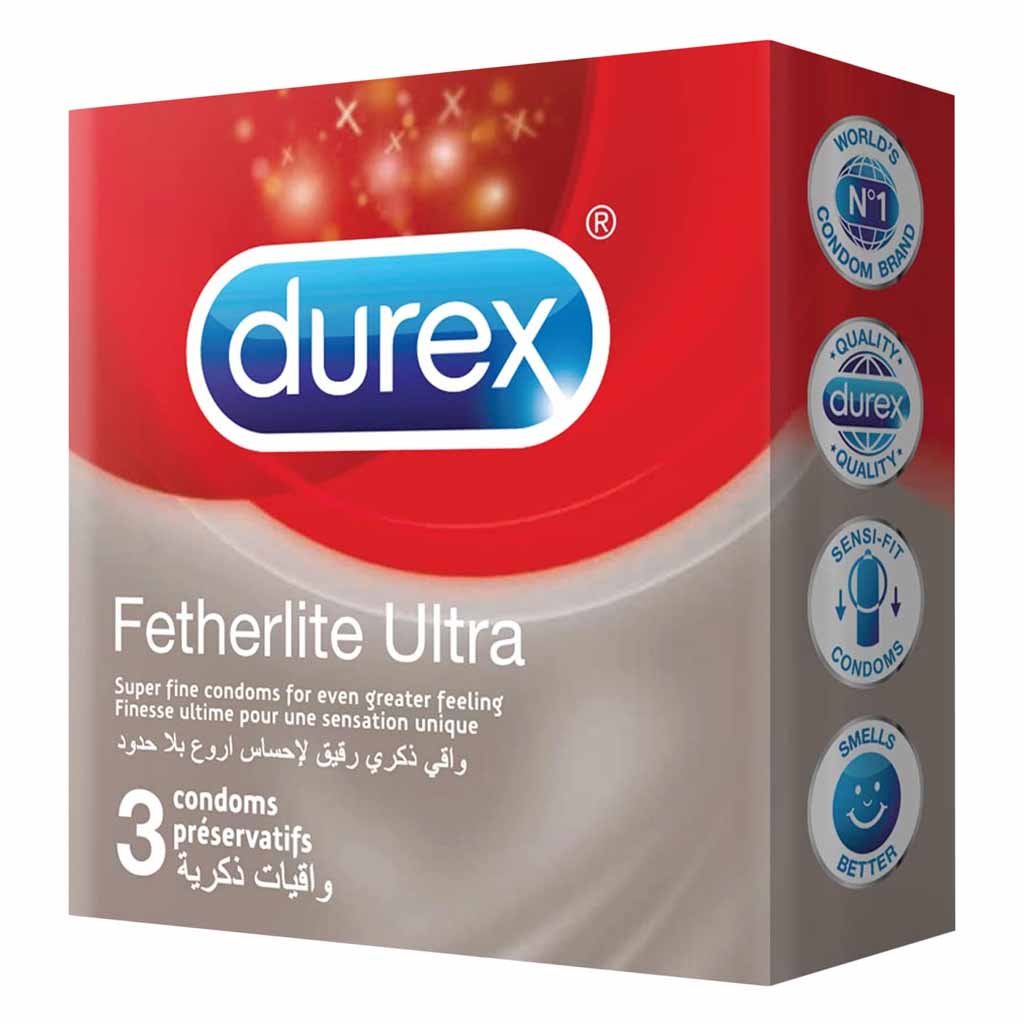 Durex Thin Feel Fetherlite Ultra Condoms 3 Pieces