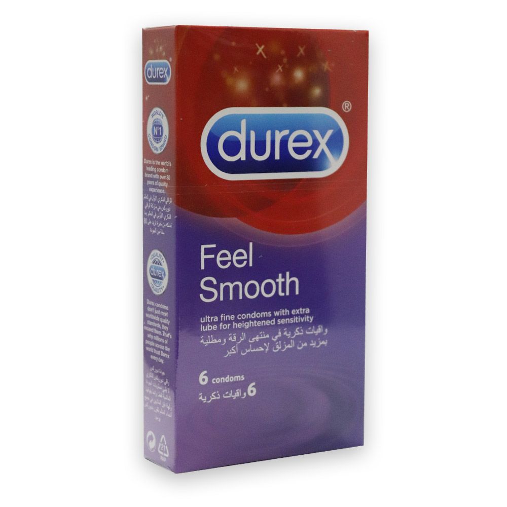 Durex, Feel Smooth Condoms, Extra lubricated for enhanced comfort