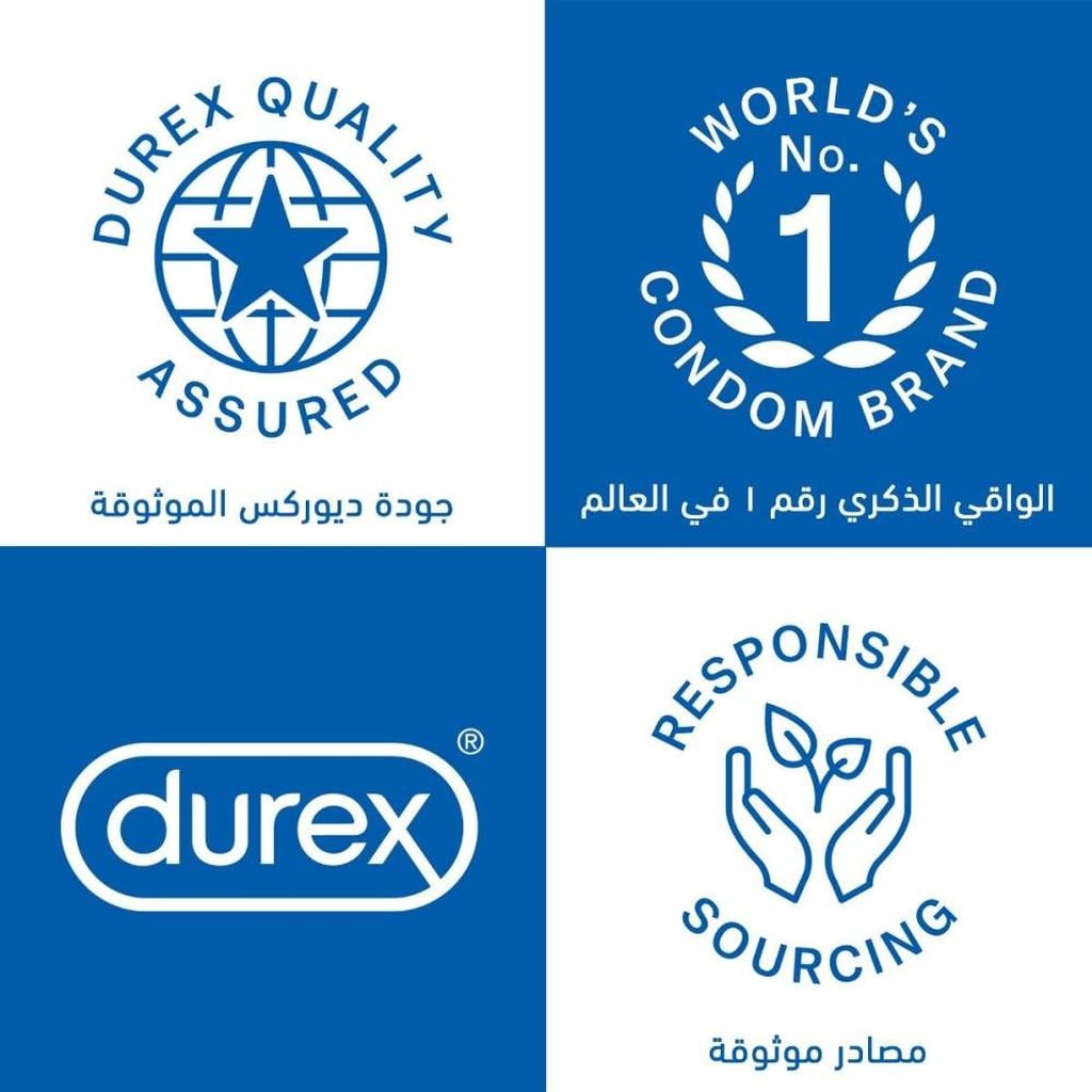 Durex, Invisible Extra Lubricant Condoms, Ultra-thin condoms with extra lubricant, 12 condoms