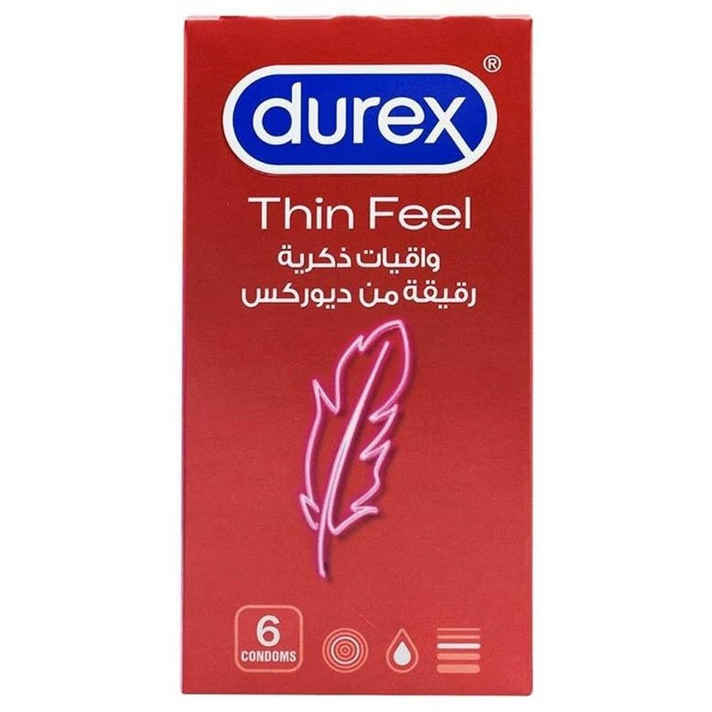 Durex, Thin Feel Condoms, Ultra-thin condoms for enhanced sensitivity, 6 condoms