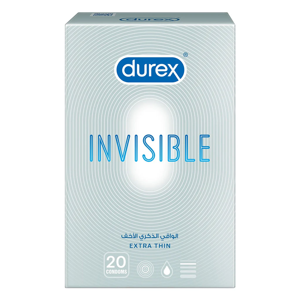 Durex Invisible Extra Thin Condoms 20 Pieces