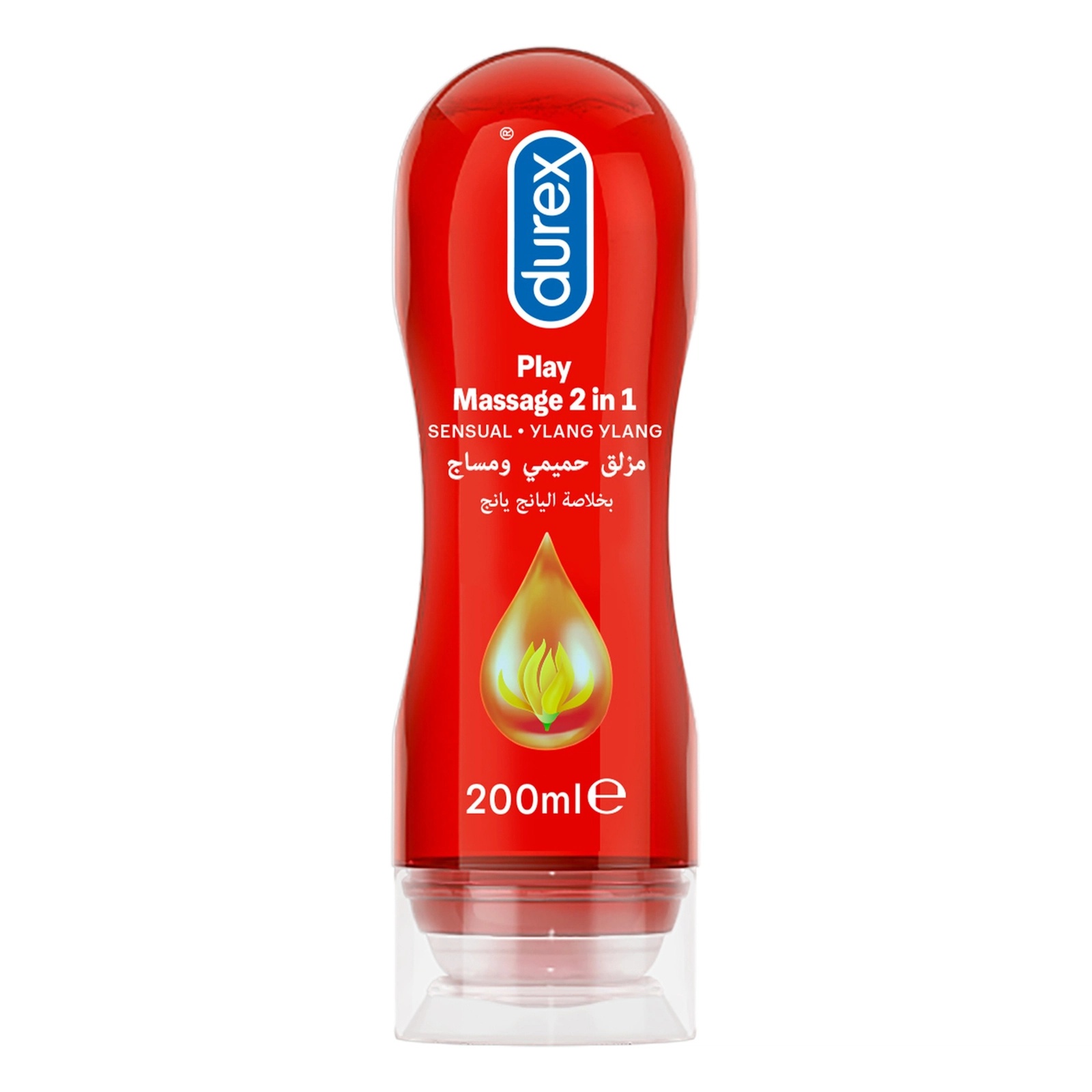 Durex, Play Massage 2-in-1 Sensual Gel Lubricant, Dual-purpose massage gel and personal lubricant, 200ml