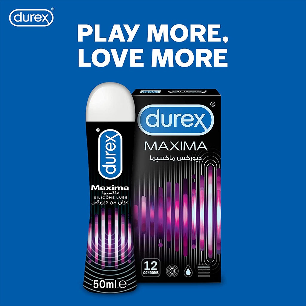 Durex, Maxima silicone lubricant, Long-lasting smooth intimate lubricant, 50 ml