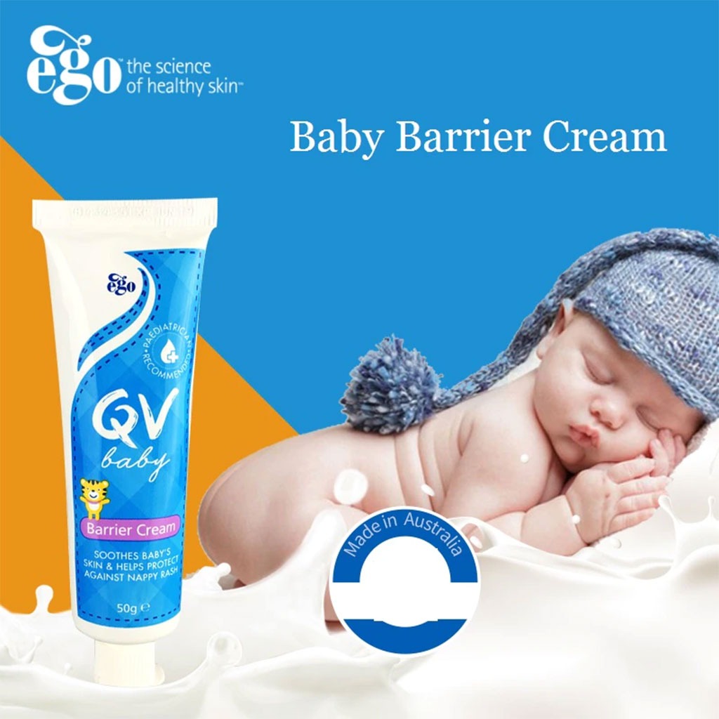 Ego Qv Baby Barrier Cream For Nappy Rash, 50G