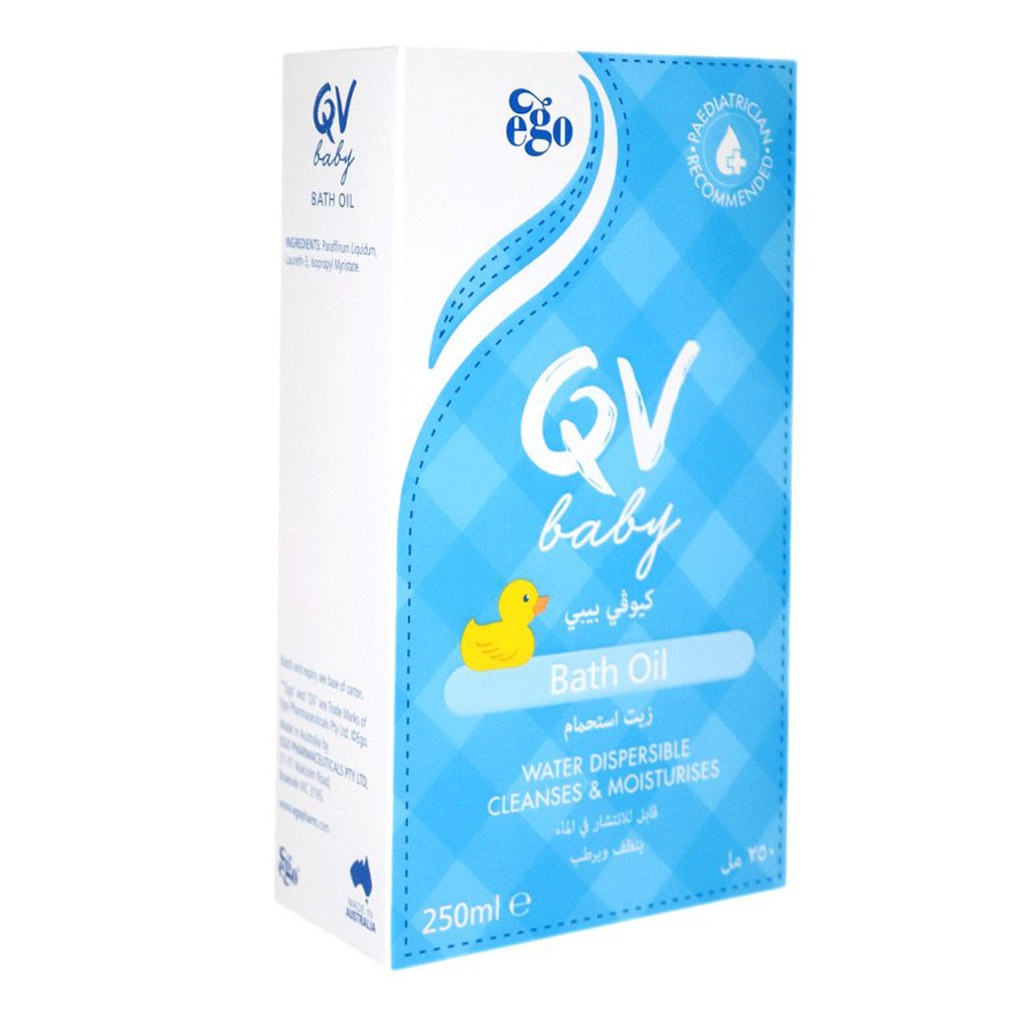 Ego QV, Baby Bath Oil, Gentle moisturizing bath oil for baby skin, 250ml