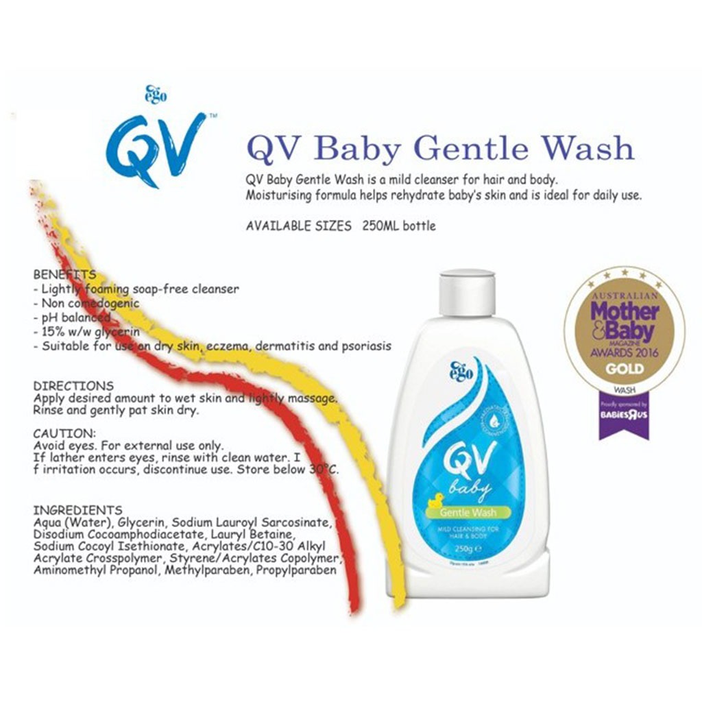 Ego Qv Baby Gentle Body Wash, 250G