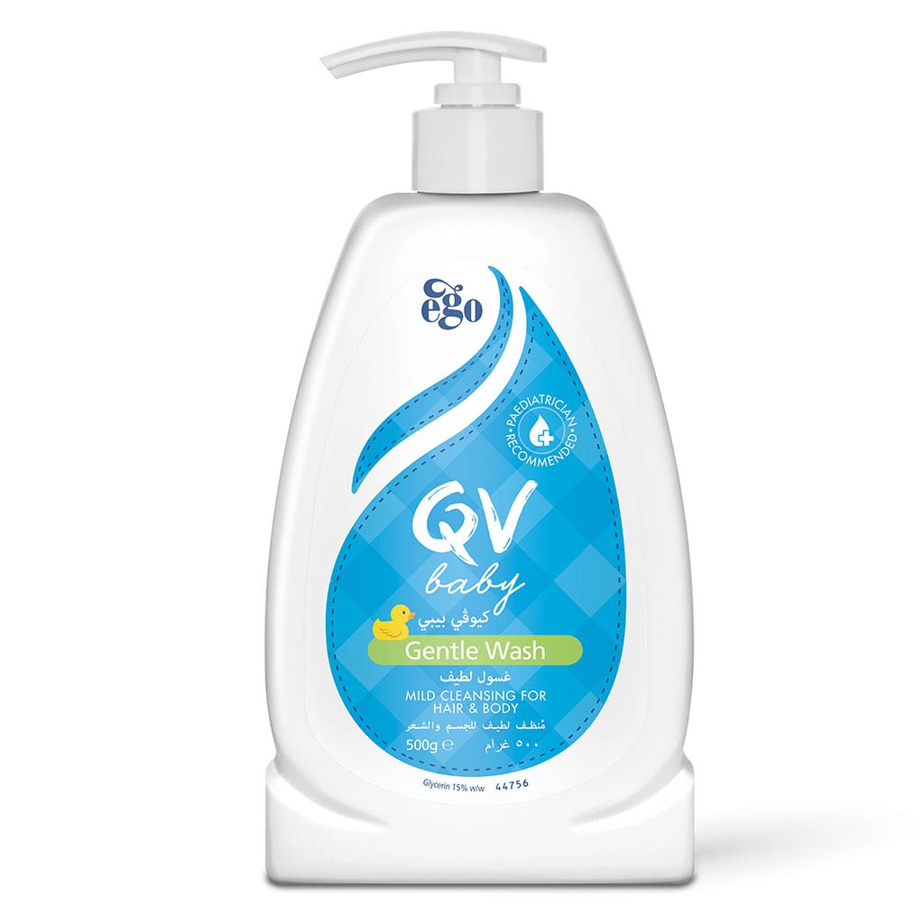 QV, Baby Gentle Wash, Mild cleansing wash for delicate baby skin, 500 g