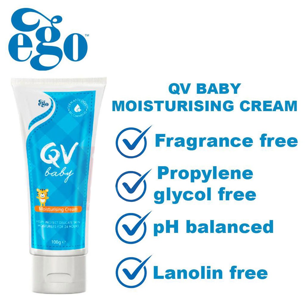 Ego QV, Baby Moisturising Cream, Soothes and protects delicate baby skin, 100g