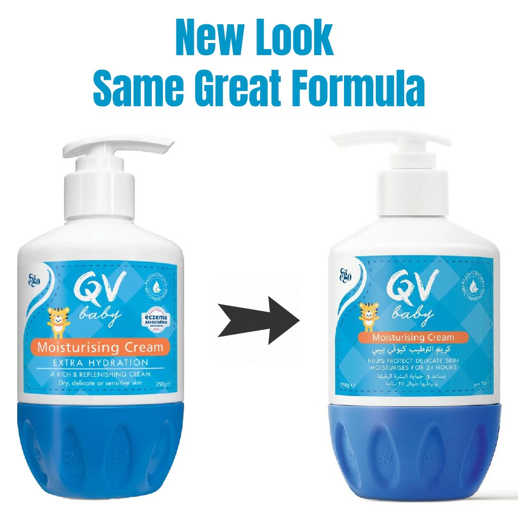 Ego QV, Baby Moisturizing Cream Pump, Gentle hydration for delicate baby skin, 250g