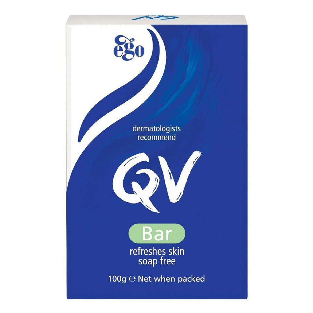 Ego QV, Bar Soap, Soap-free moisturizing cleansing bar, 100 g