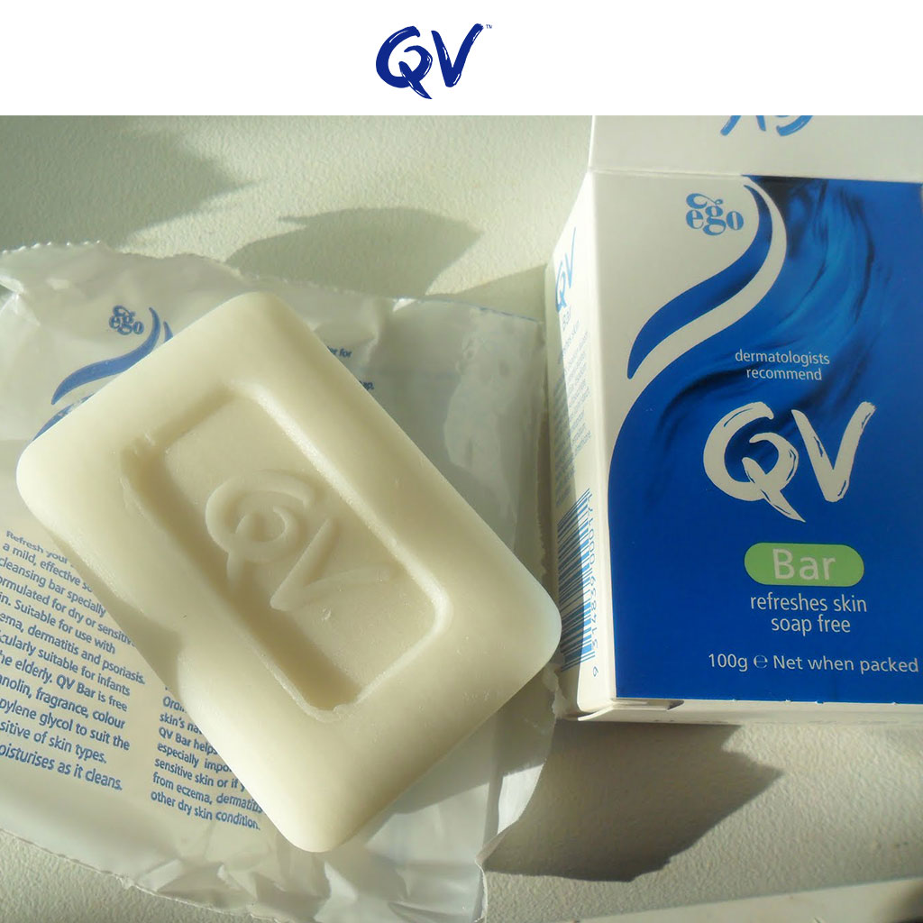 Ego QV, Bar Soap, Soap-free moisturizing cleansing bar, 100 g
