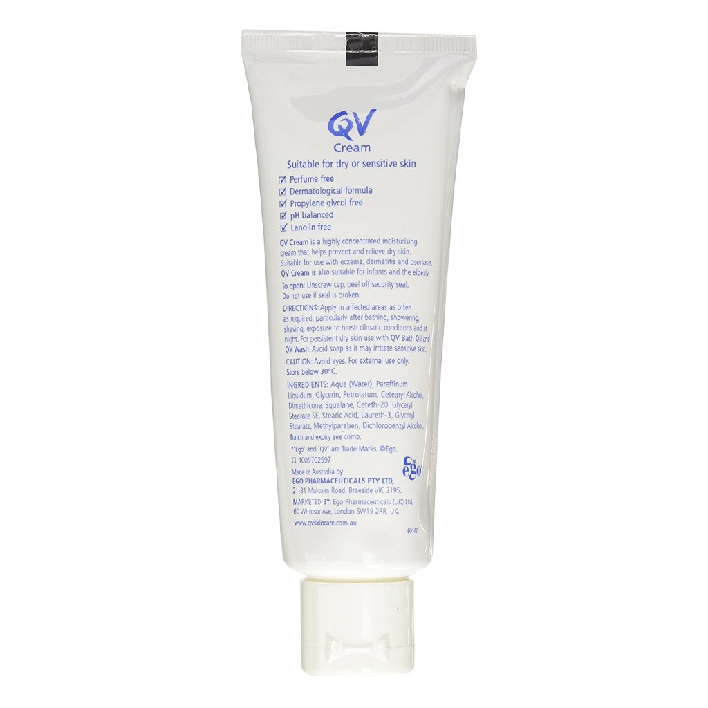 Ego QV, Moisturizing Cream, Intensive moisturizing cream for dry sensitive skin, 100 g