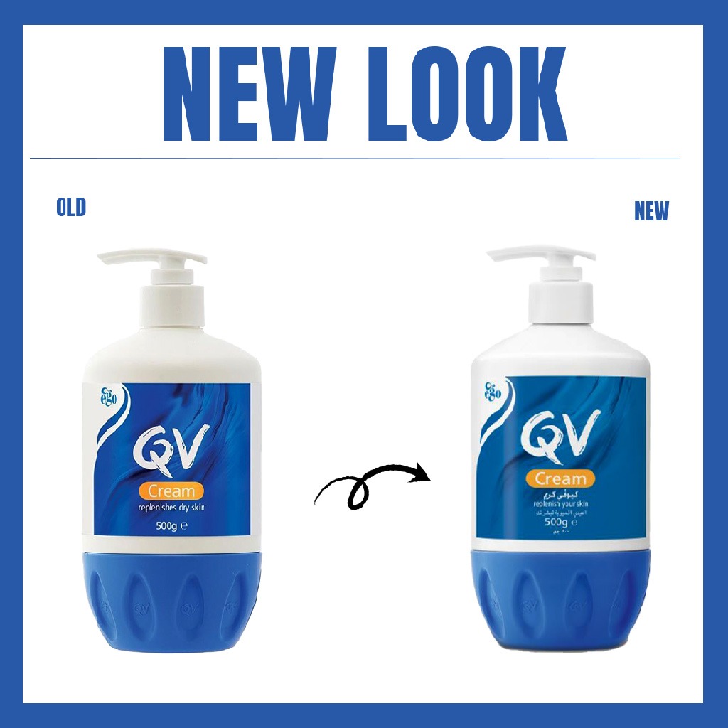 QV, Cream Pump, Intensive moisturizing cream for dry sensitive skin, 500 g