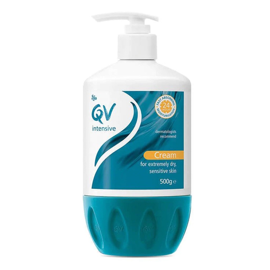 Ego QV, Intensive Body Moisturiser Cream Pump, Moisturizing cream for extremely dry sensitive skin, 500 g