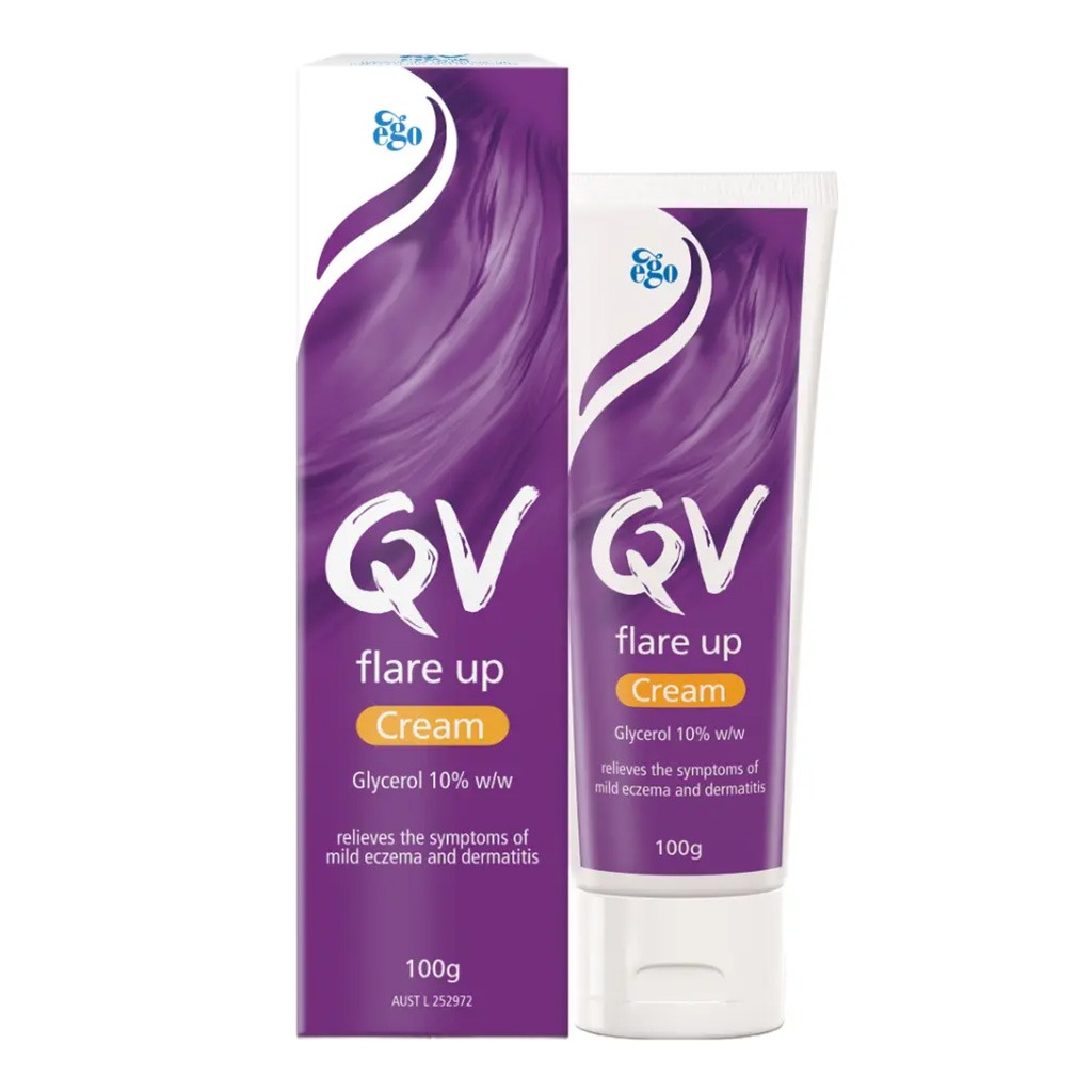 Ego QV, Flare Up Cream For Eczema And Dermatitis, Soothing cream for eczema and dermatitis flare-ups, 100g
