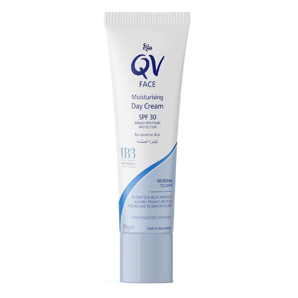 QV, Face Moisturising Day Cream SPF30+, Hydrating day cream with sun protection