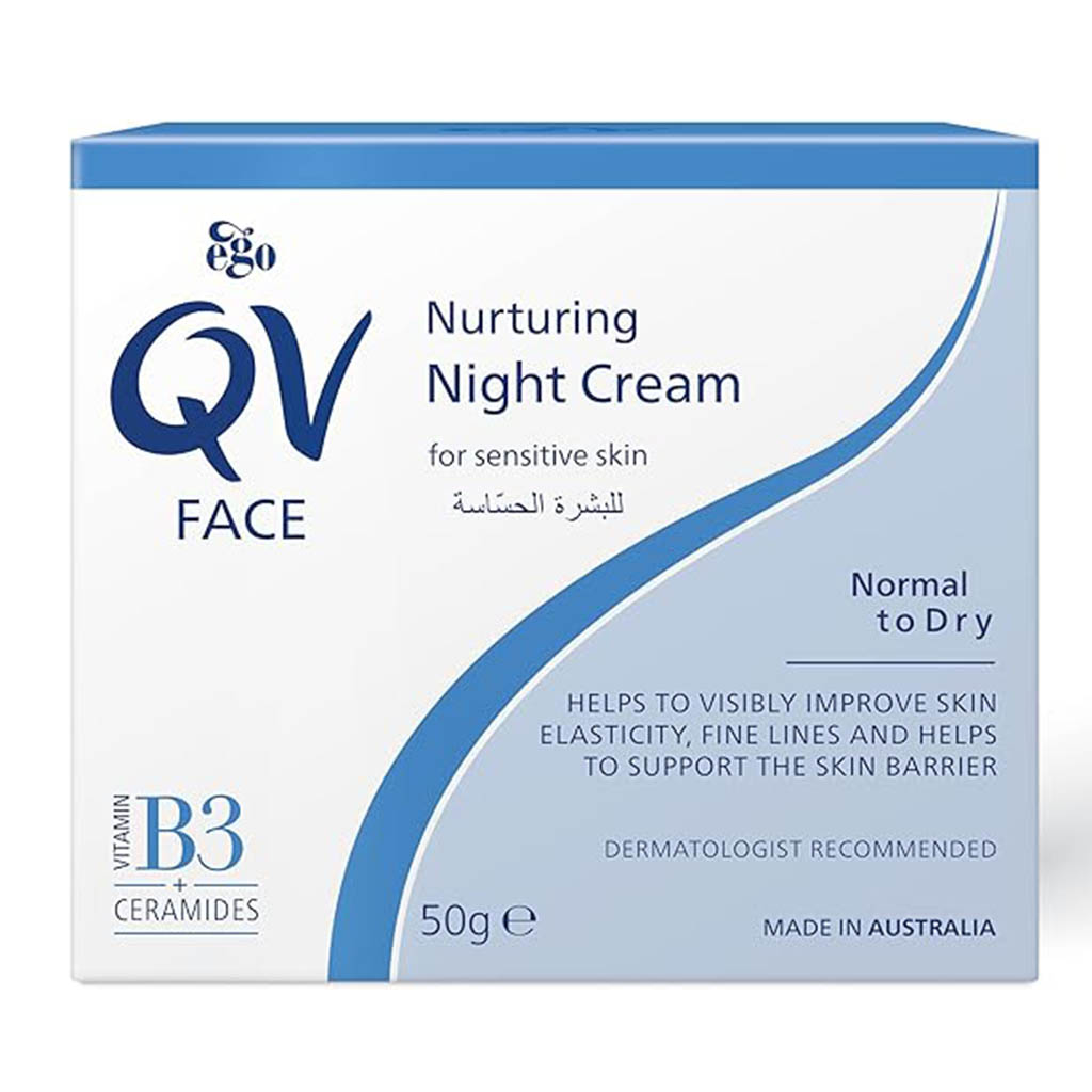 QV, Face Nurturing Night Cream, Nourishing night cream for sensitive skin, 50g