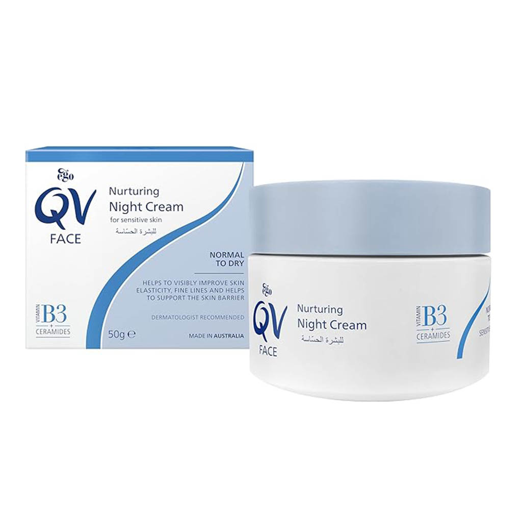 QV, Face Nurturing Night Cream, Nourishing night cream for sensitive skin, 50g