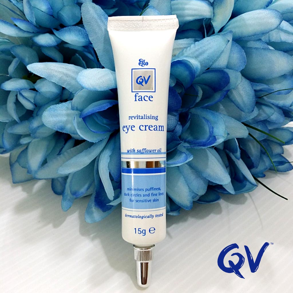 Ego QV, Face Revitalising Eye Cream, Nourishing cream to reduce eye puffiness and dark circles, 15g