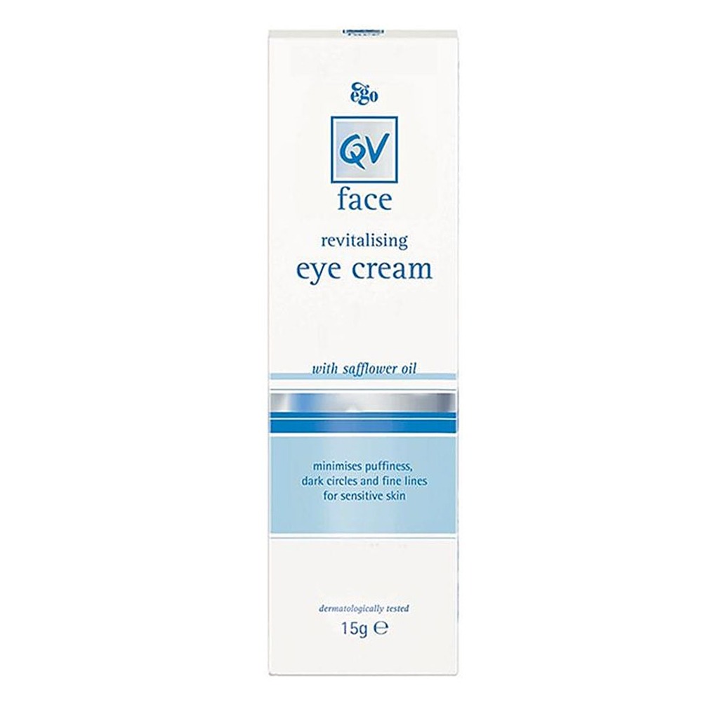 Ego QV, Face Revitalising Eye Cream, Nourishing cream to reduce eye puffiness and dark circles, 15g