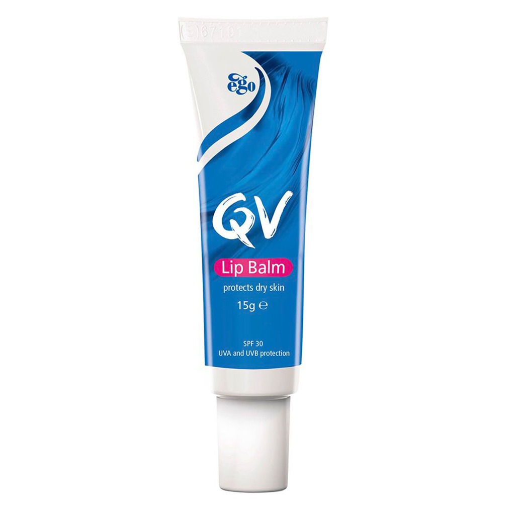 QV, Lip balm, Moisturizing lip balm for dry and chapped lips, 15 g