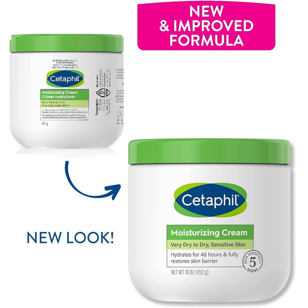 Cetaphil, Moisturizing Cream, Intensive moisturizing cream for dry sensitive skin, 453 g