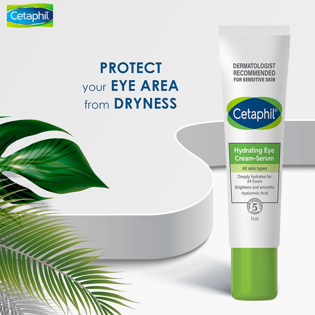 Cetaphil, Hydrating Eye Cream Serum, Gentle under-eye moisturizer, 14 ml