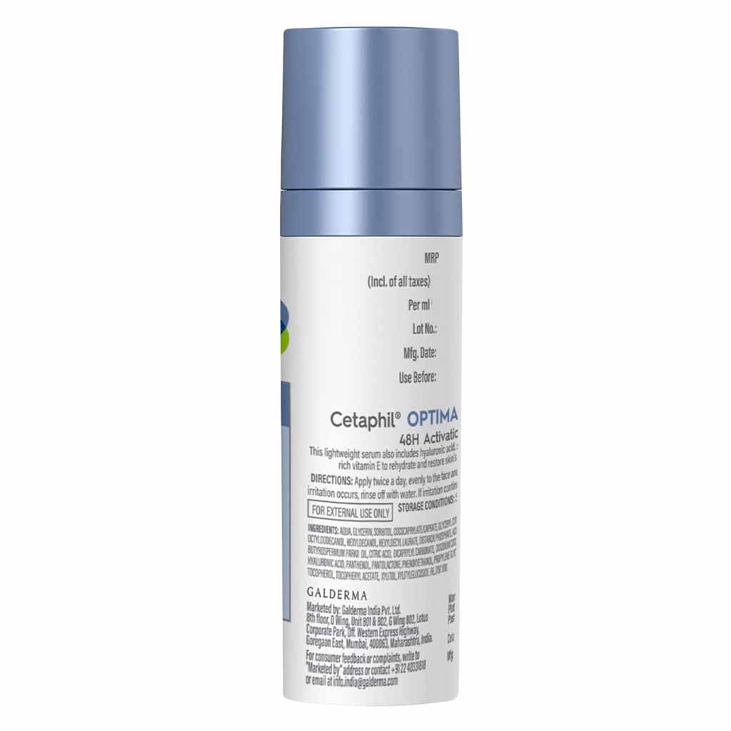 Cetaphil, Optimal Hydration 48H Activation Serum, Long-lasting hydrating facial serum, 30ml