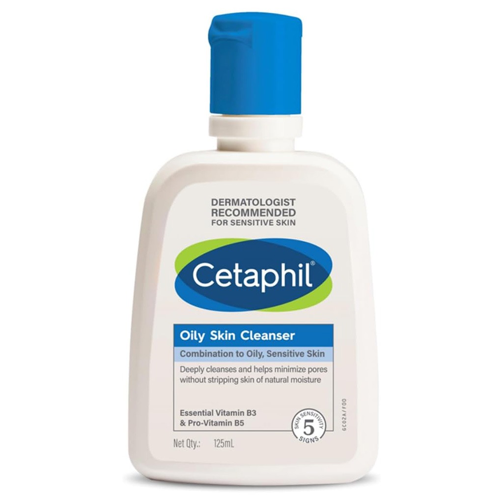 Cetaphil, Oily Skin Cleanser, Gentle cleanser for combination to oily sensitive skin, 125ml