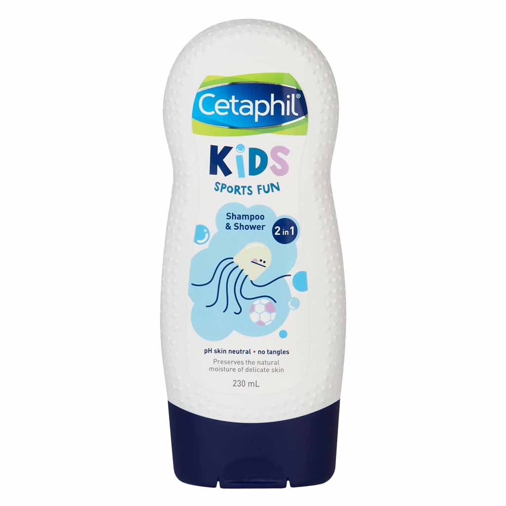 Cetaphil Kids Sports Fun 2 In 1 Shampoo And Shower Gel, 230 Ml