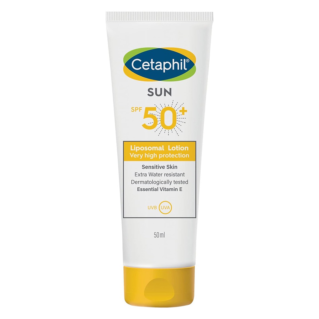 Cetaphil, Sun Liposomal Lotion SPF 50+ Face & Body, High protection moisturizing sunscreen for sensitive skin, 50ml